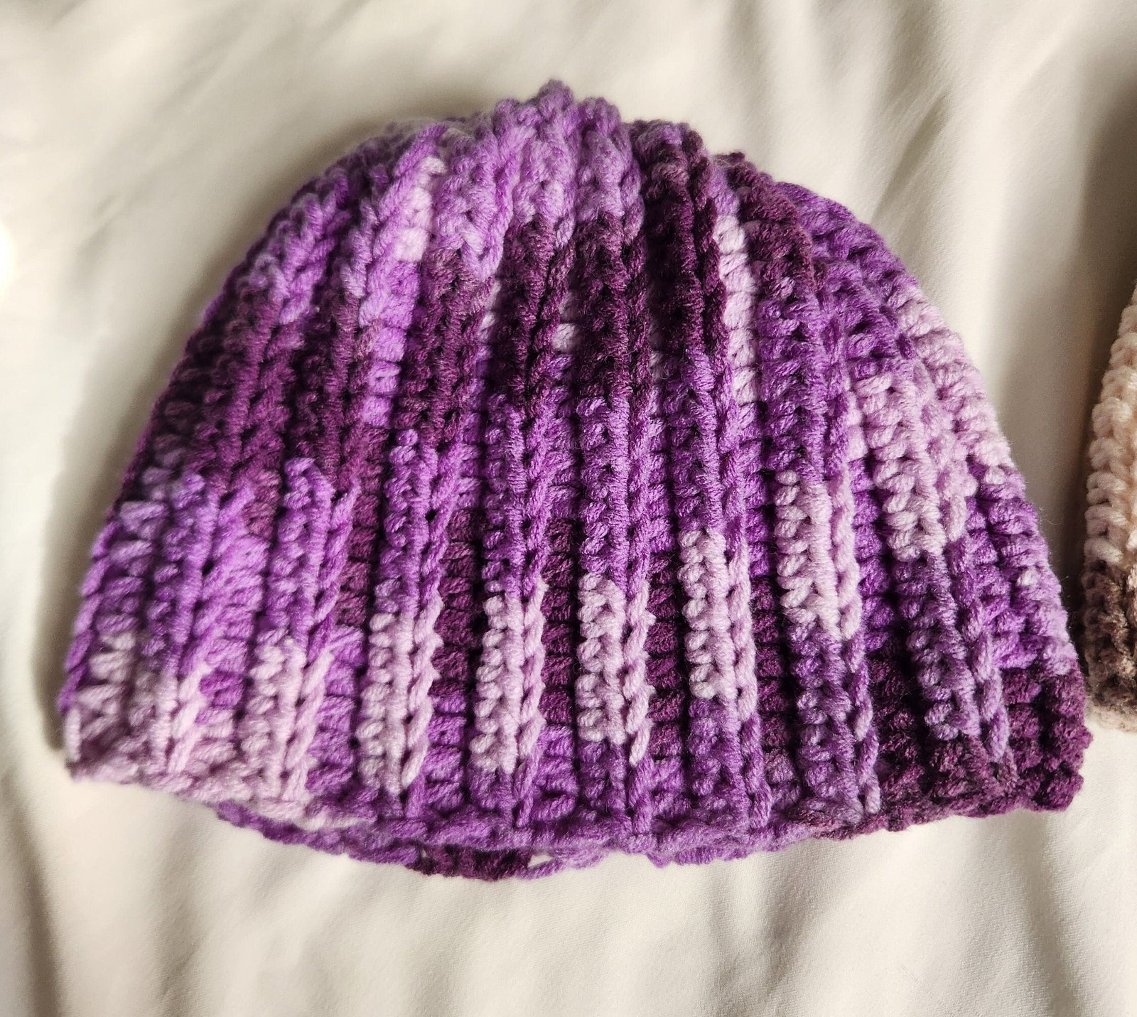 Handmade Gradient Crochet Baby Beanie: Cute and Colorful Newborn Gift (Up to 12 Months)