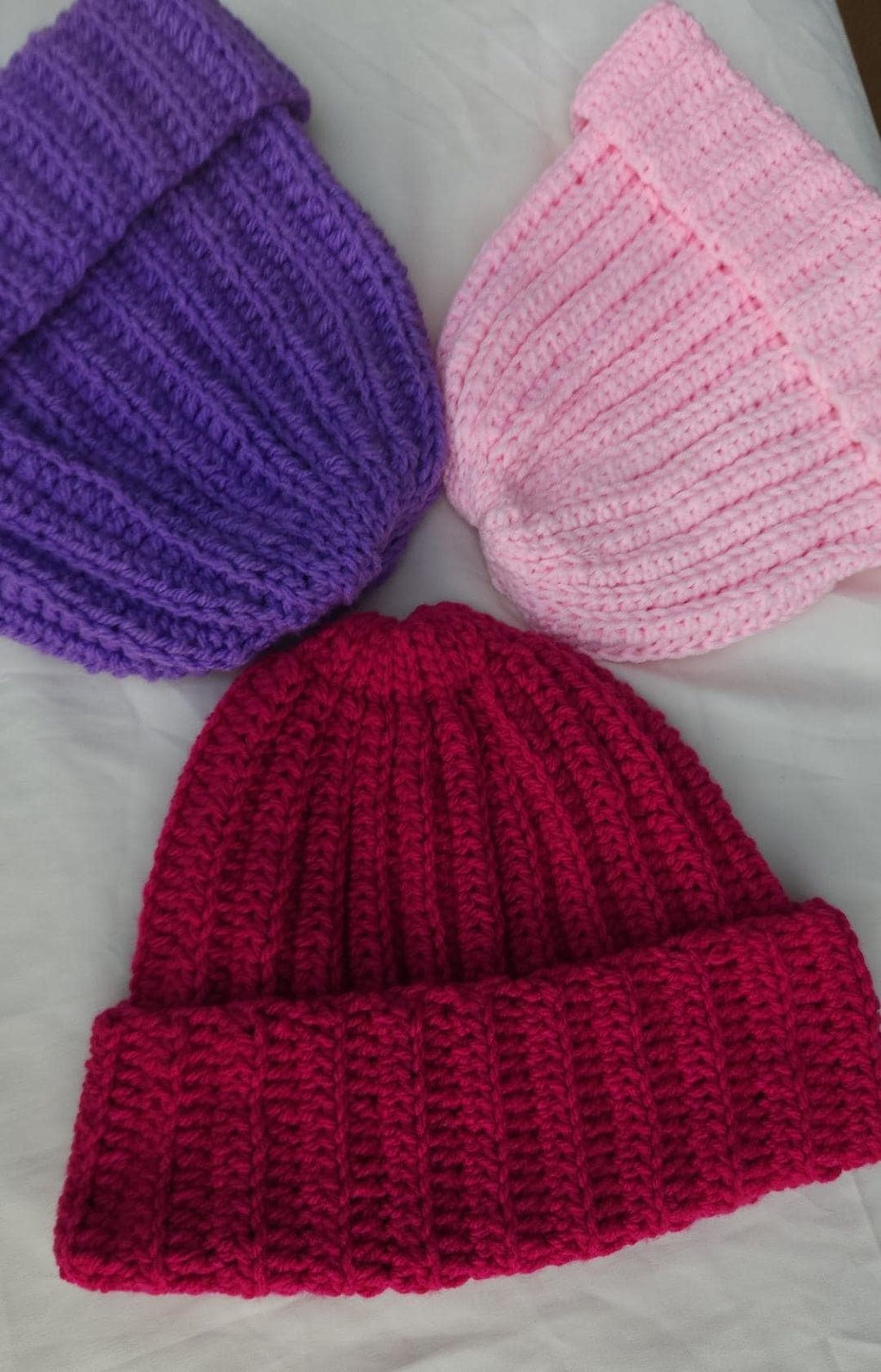 Colorful Crochet Ribbed Winter Unisex Beanie Hat for Adults, Custom Handmade and Cozy Gifts