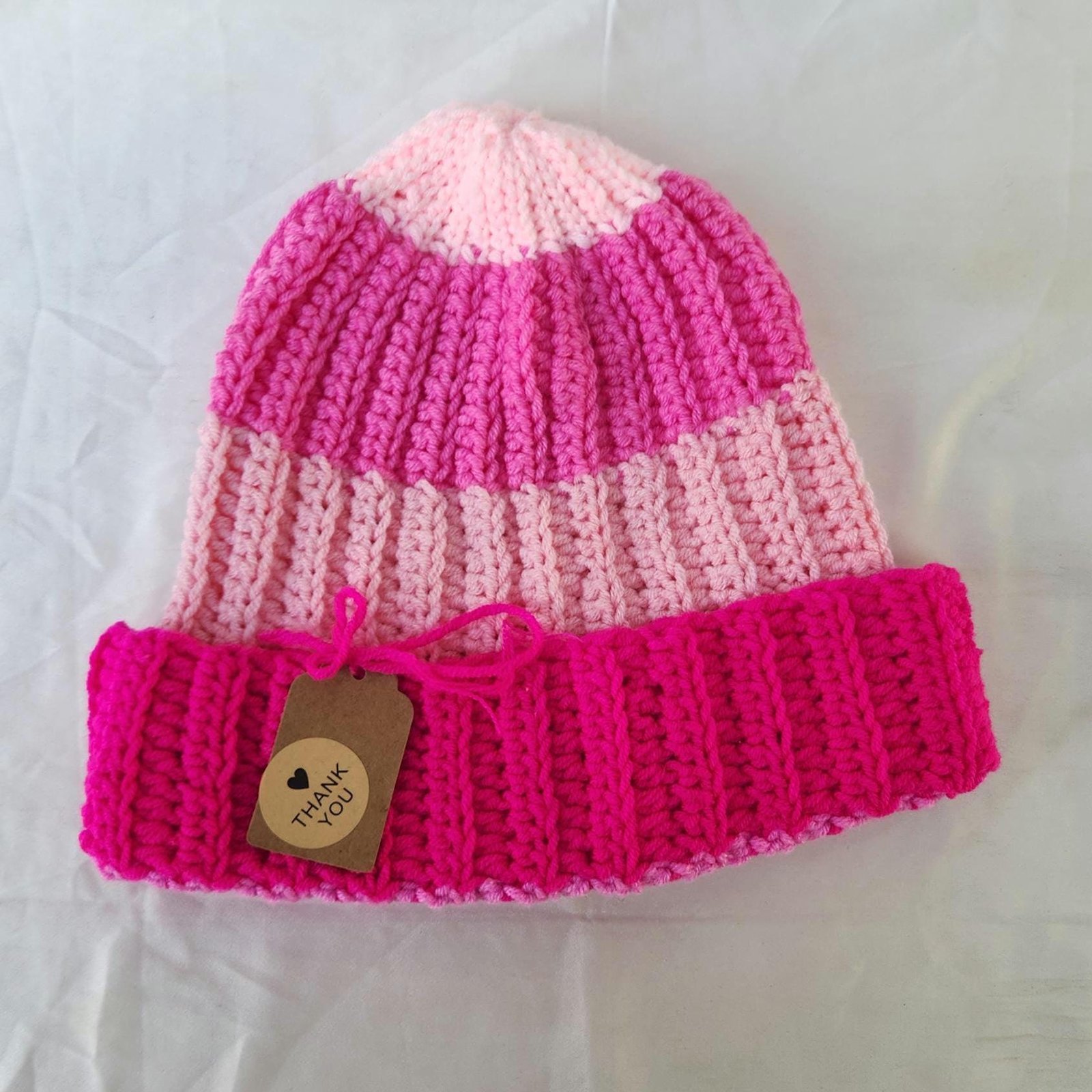 Handmade Gradient Crochet Beanie: Rainbow Ombre Unisex Winter Hat; Colorful & Cozy Gifts