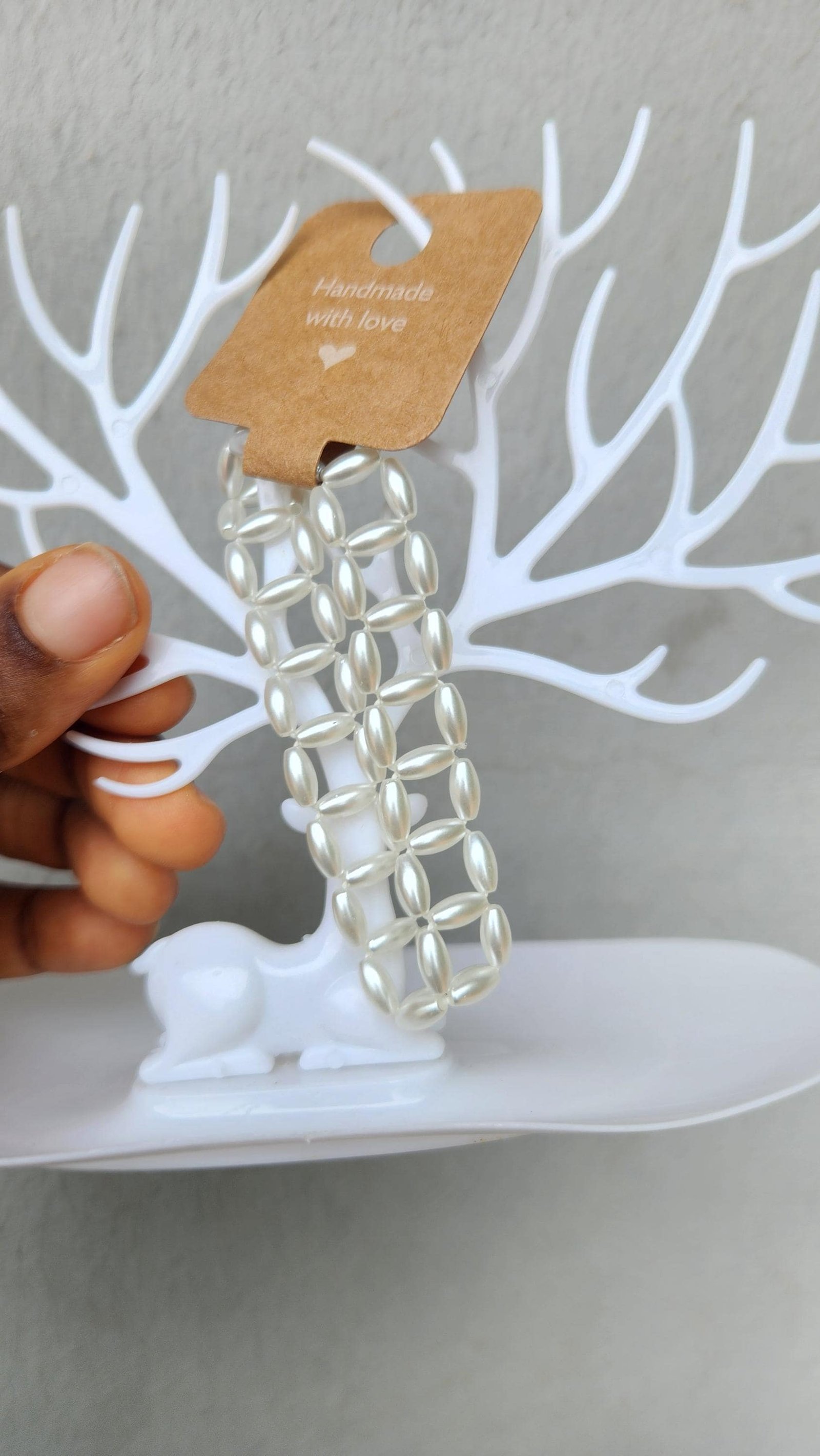 Faux Pearl Mixed Variety Beaded Bracelets; Elastic Wrist and Anklet Jewelry; Unique & Thoughtful Gifts