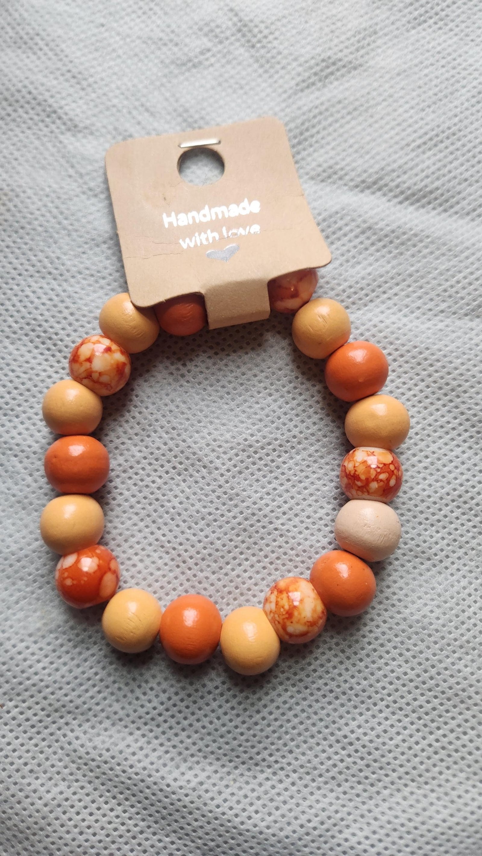 Traditional Bead Bracelets; Colorful Hand & Anklet Elastic Wooden Jewelry; No-Rust Variegated Bangles; Special Gifts for Fall and Winter