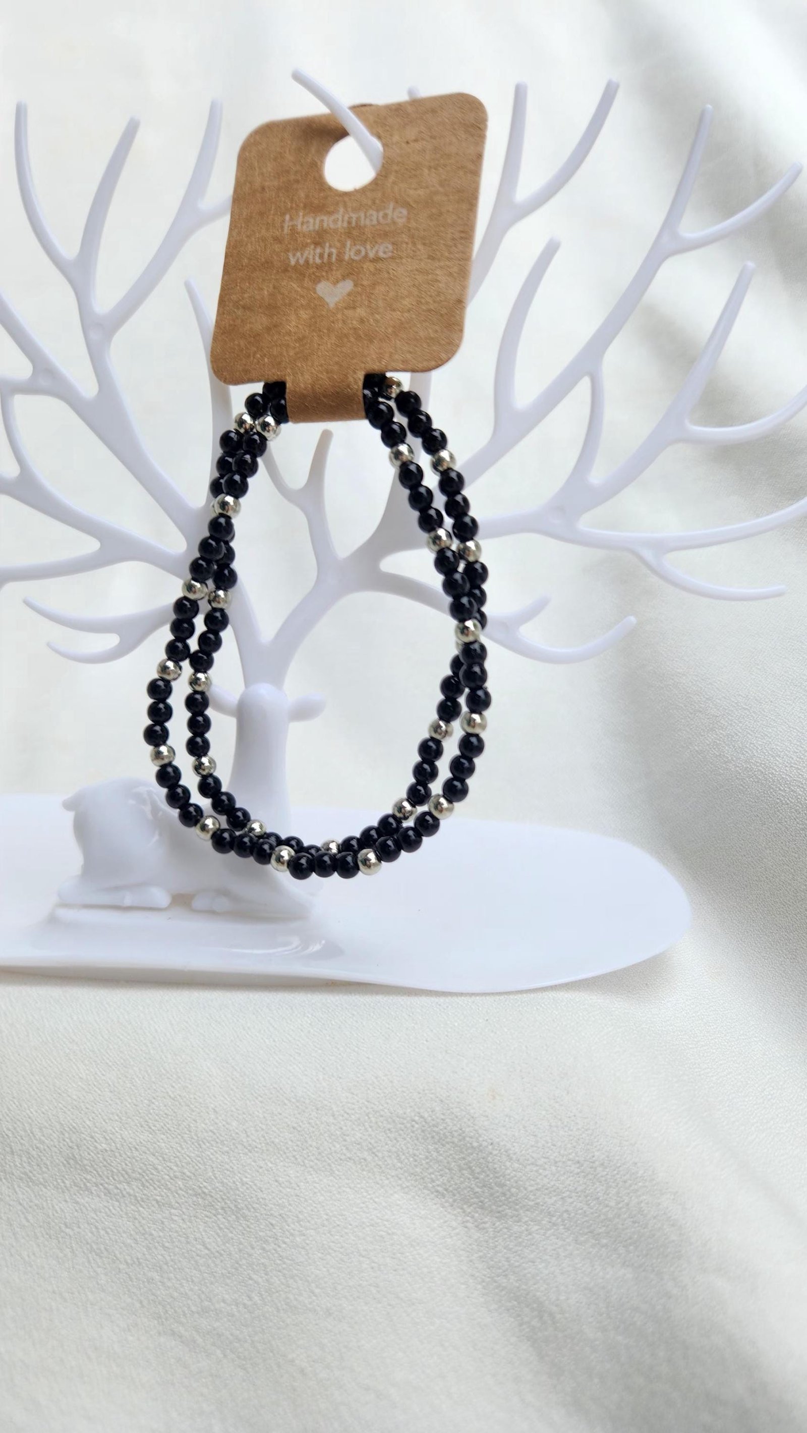Faux Pearl Mixed Variety Beaded Bracelets; Elastic Wrist and Anklet Jewelry; Unique & Thoughtful Gifts