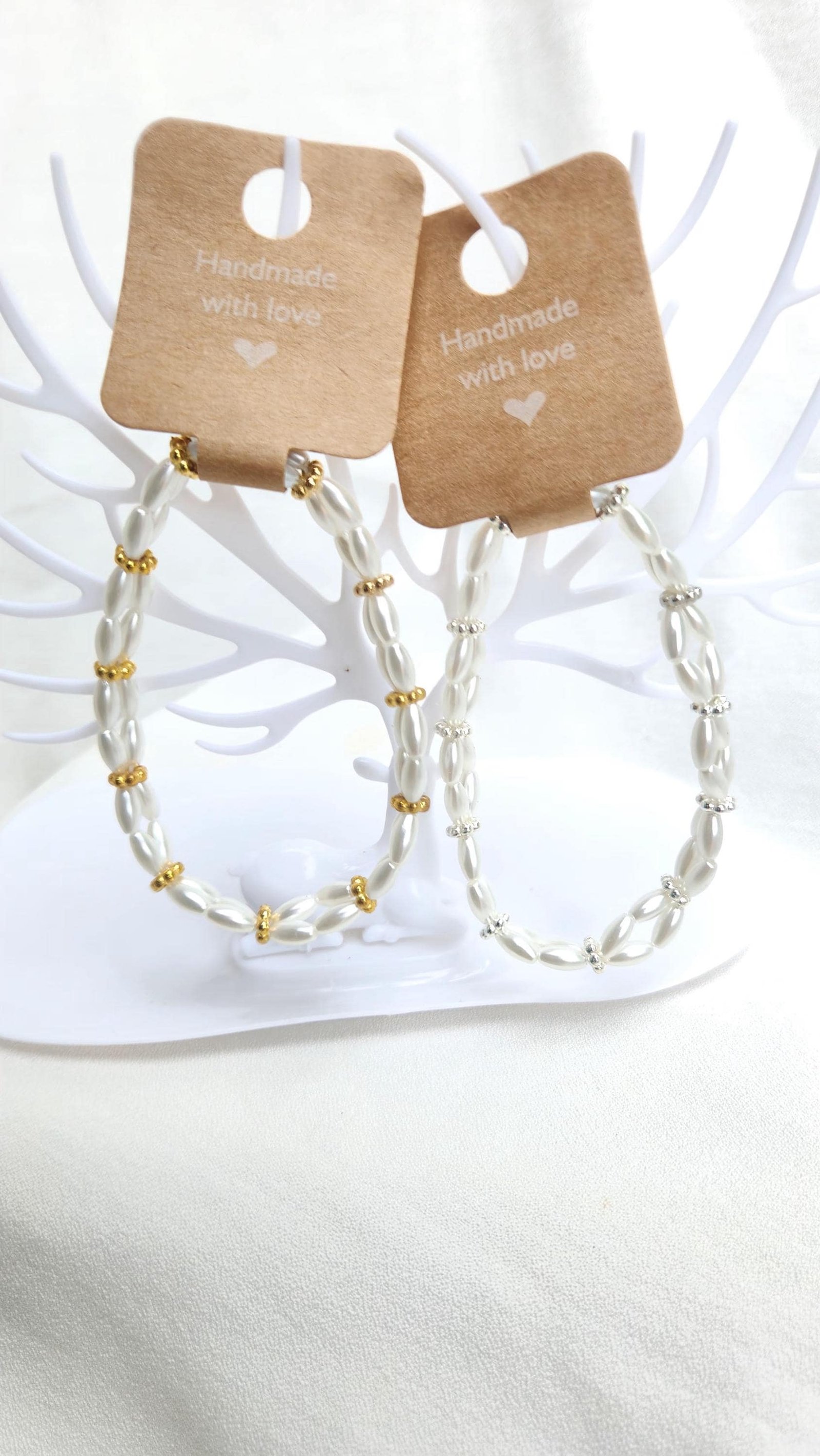 Faux Pearl Mixed Variety Beaded Bracelets; Elastic Wrist and Anklet Jewelry; Unique & Thoughtful Gifts