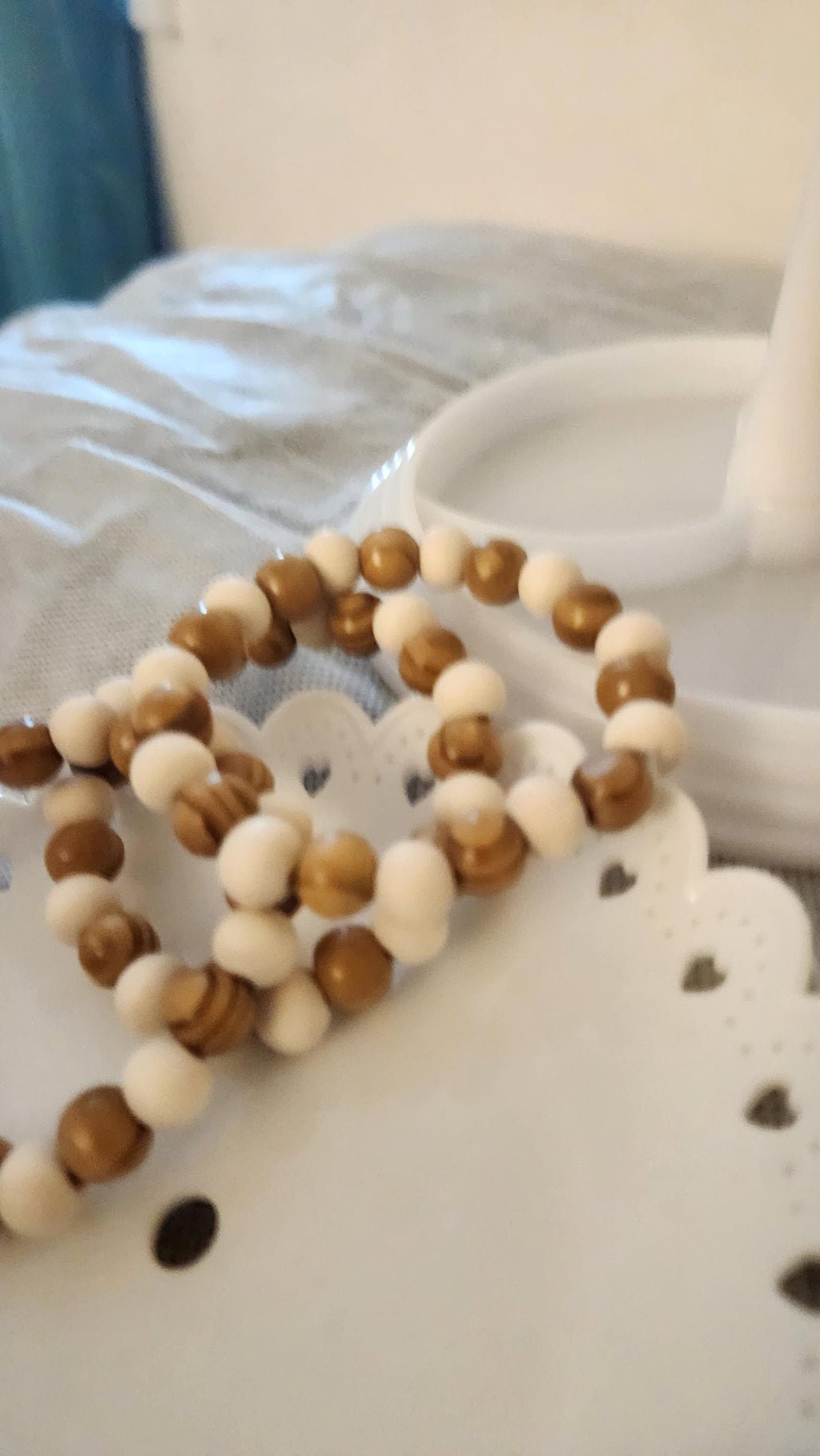 African Wooden Bead Bracelet: Unisex Elastic Wrist and Anklet Motherland Jewelry Ornaments