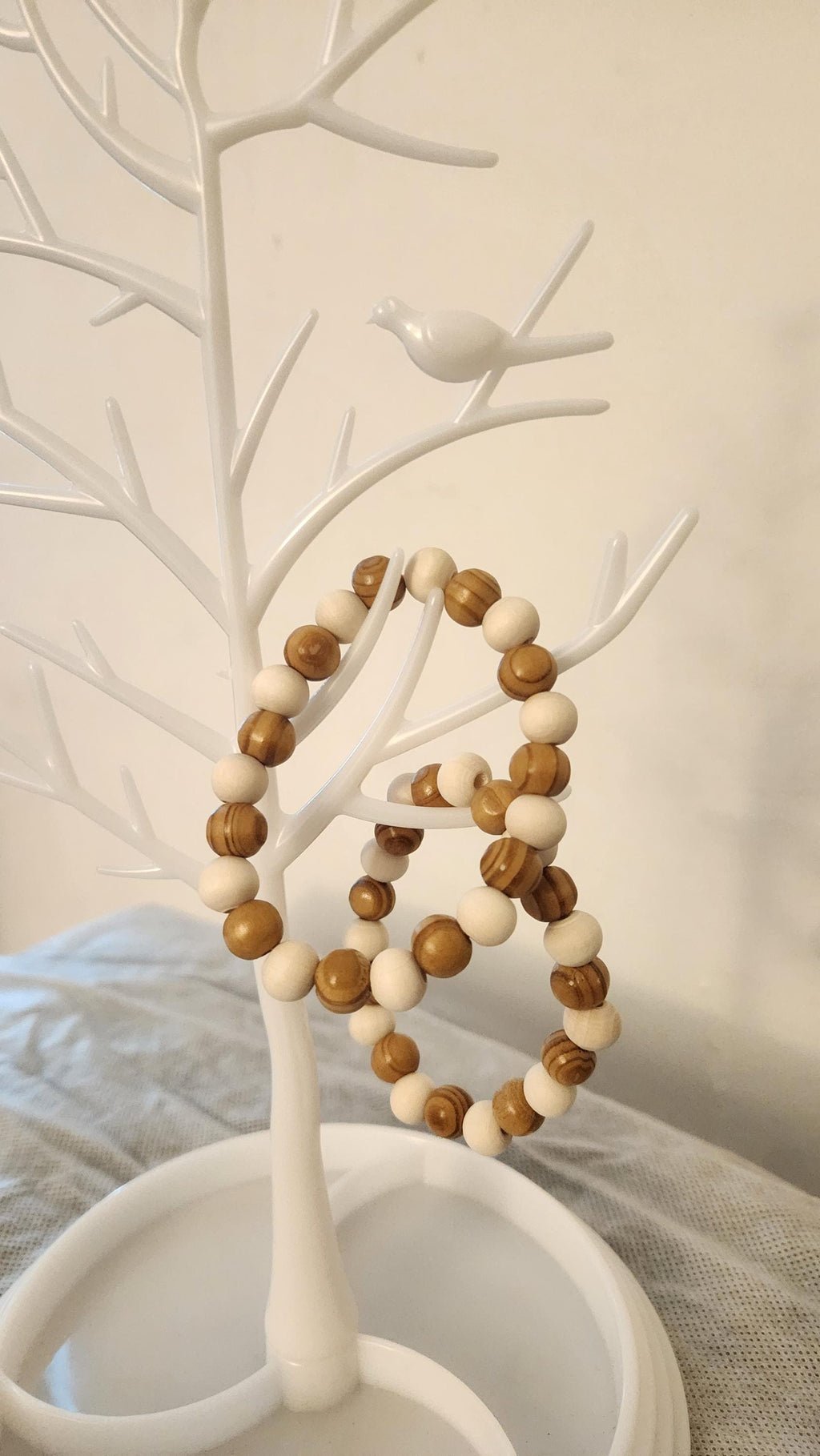 African Wooden Bead Bracelet: Unisex Elastic Wrist and Anklet Motherland Jewelry Ornaments