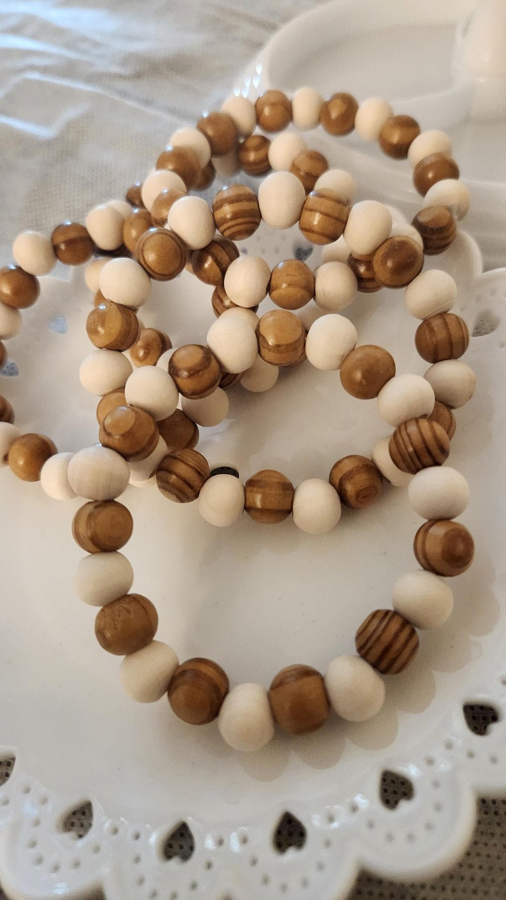 African Wooden Bead Bracelet: Unisex Elastic Wrist and Anklet Motherland Jewelry Ornaments