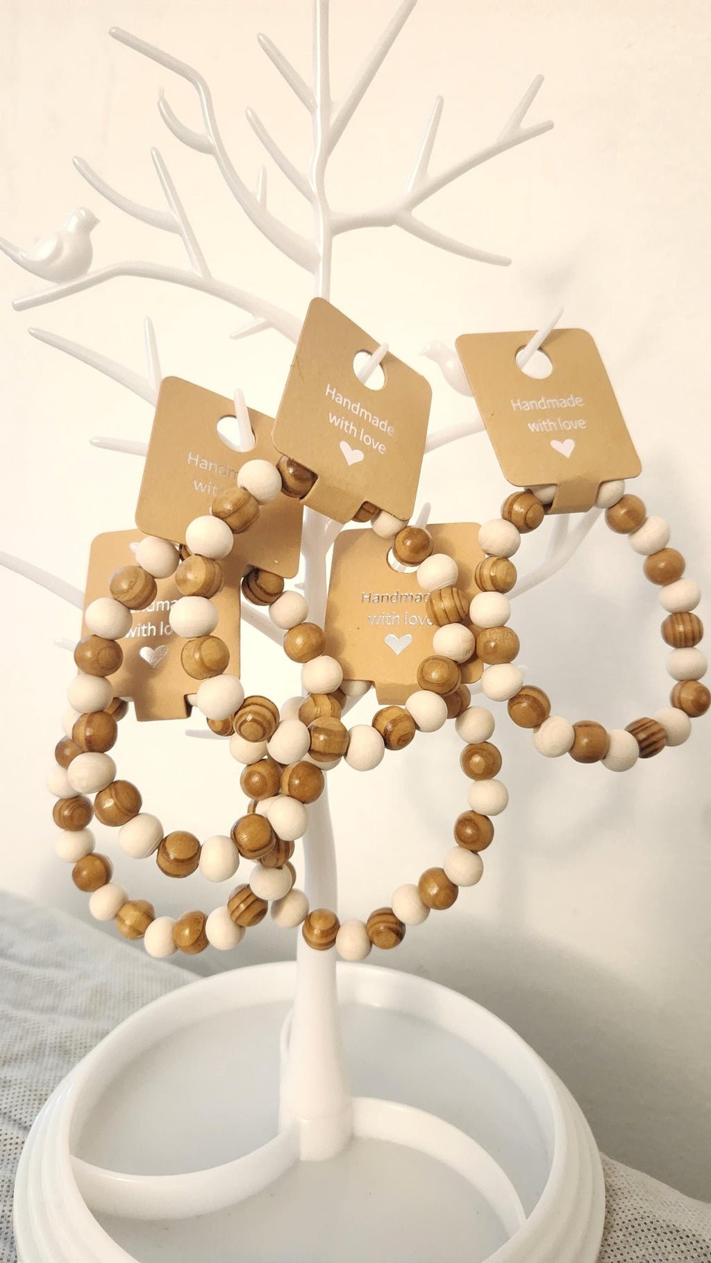 African Wooden Bead Bracelet: Unisex Elastic Wrist and Anklet Motherland Jewelry Ornaments