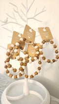 African Wooden Bead Bracelet: Unisex Elastic Wrist and Anklet Motherland Jewelry Ornaments