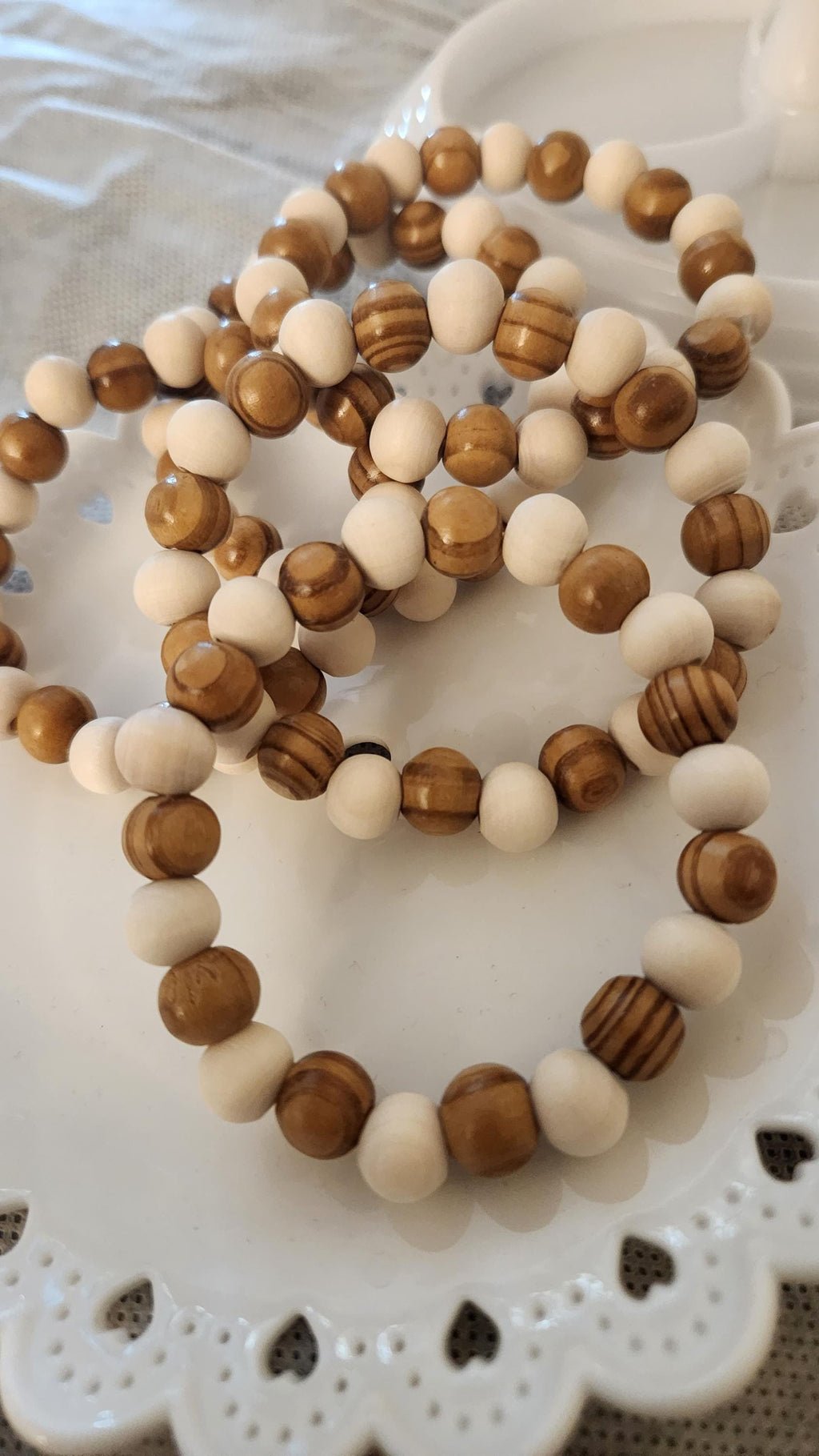 African Wooden Bead Bracelet: Unisex Elastic Wrist and Anklet Motherland Jewelry Ornaments