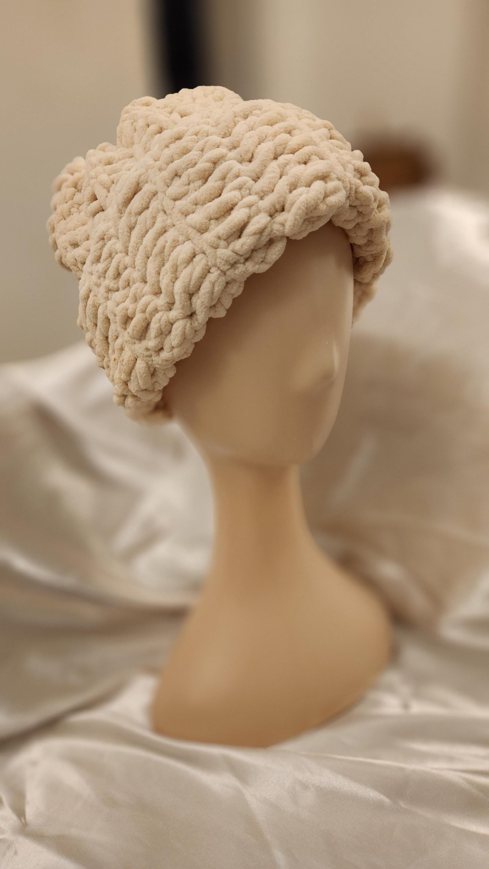 Handmade Super Chunky Crochet Beanie: Warm Winter Hat; Super Cozy And Comfy Presents