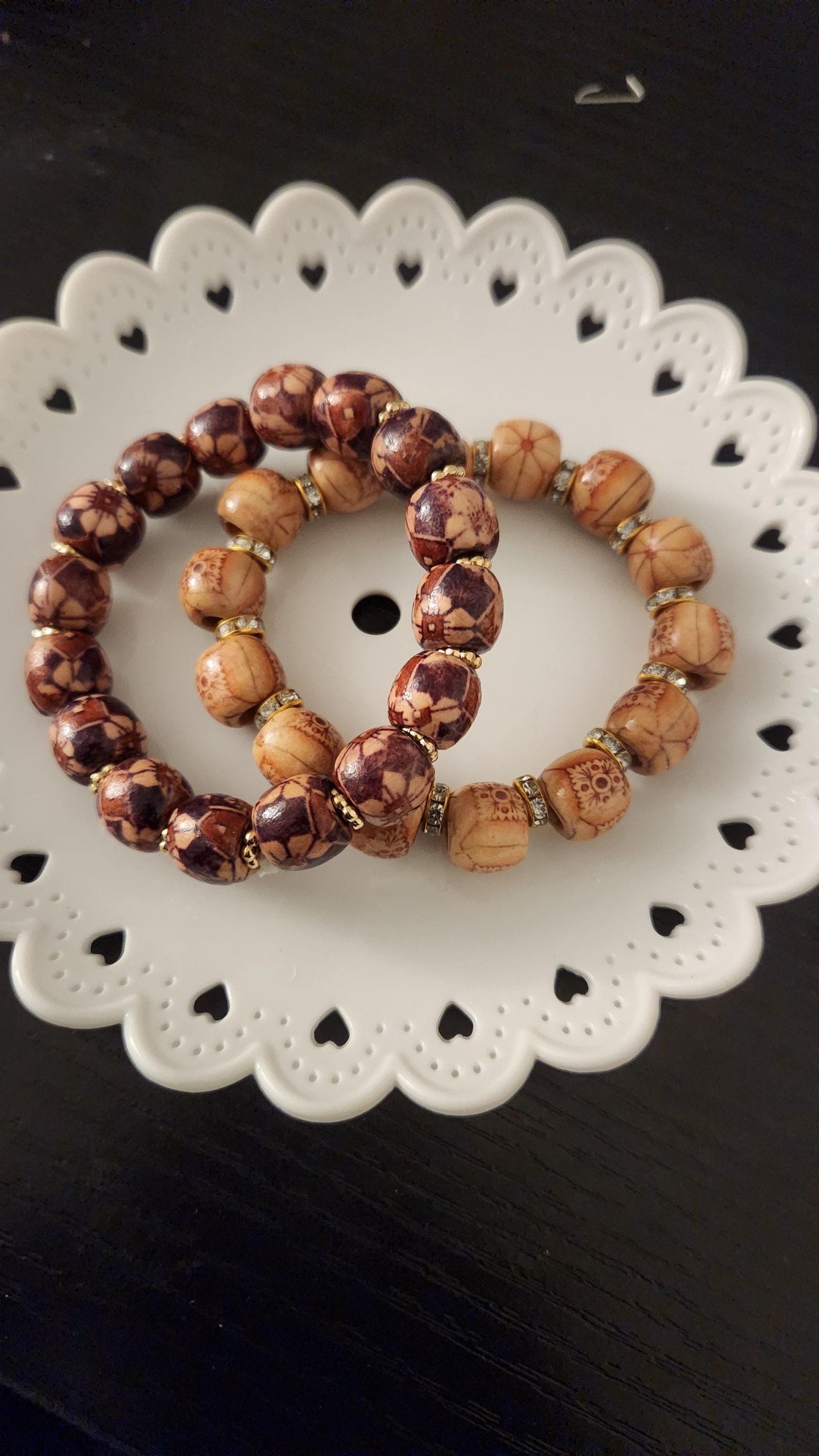 Wooden Bracelets: Traditional African Bead Wrist and Anklet Jewelry; Thoughtful, Cultural, Summer / Fall Gifts